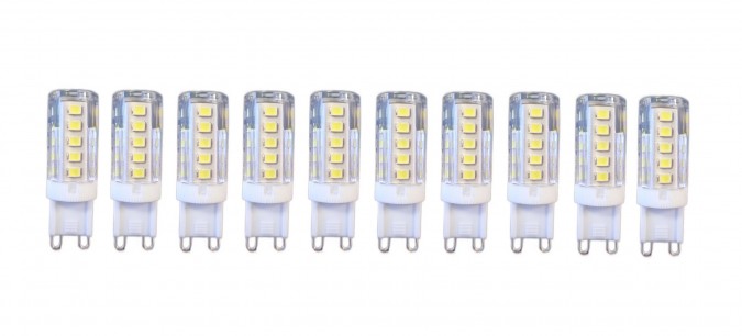 Set 10 X Becuri LED RFAN G9 Lumina Rece 6000K 5W