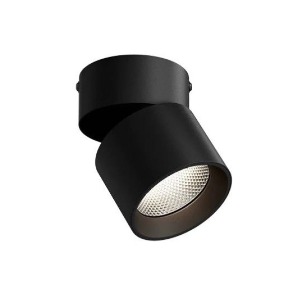 Spot LED RFAN, Aplicat, Orientabil, Lumina Clada, 3000K, 10W, Negru [1]