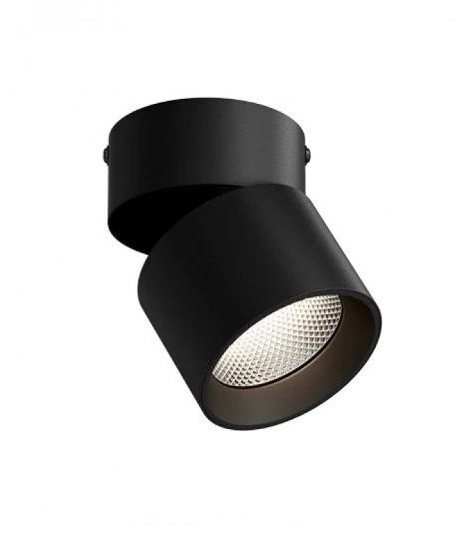 Spot LED RFAN Aplicat Orientabil Lumina Clada 3000K 10W Negru