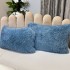  Pilota CoCoLiNo Fluffy, cu Blanita tip Sherpa, Alba, 200x230cm + 2 fete de perna 50x70cm, matlasata, Gri Albastrui [8]