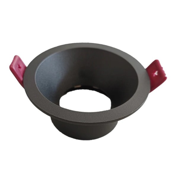 Rama Simpla, H504-RD, Pentru Spot Incastrat GU10, Rotunda, Negru [1]
