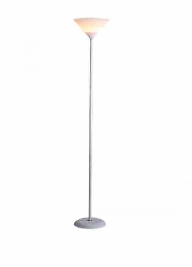 Lampadar Veioza, Model 8004, Fix, Otel/Plastic/Polietilenic, Gri, Inaltime 165 Cm