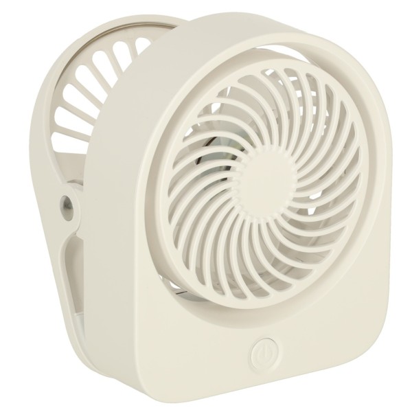 Mini ventilator de birou cu cleme usb 11,5cm alb [1]