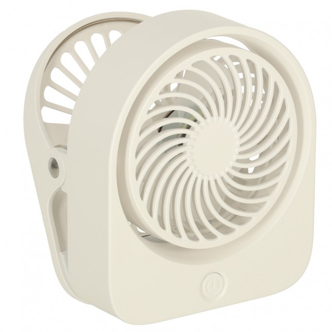 Mini ventilator de birou cu cleme usb 11 5cm alb