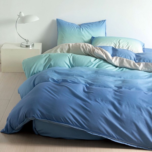 Lenjerie pat 1 PERSOANA, FINET, 4 piese, Bleu [1]