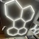 HoneyComb LED RFAN, 5 X Hexagon, Lumina Rece, 6500K, 192W