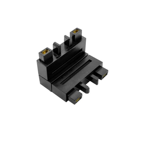 Conector Colt Tavan Si Perete, Sina Magnetica Aplicata, Negru [1]