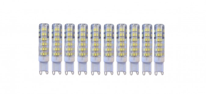 Set 10 X Becuri LED RFAN, G9, Lumina Rece, 6000K, 9W