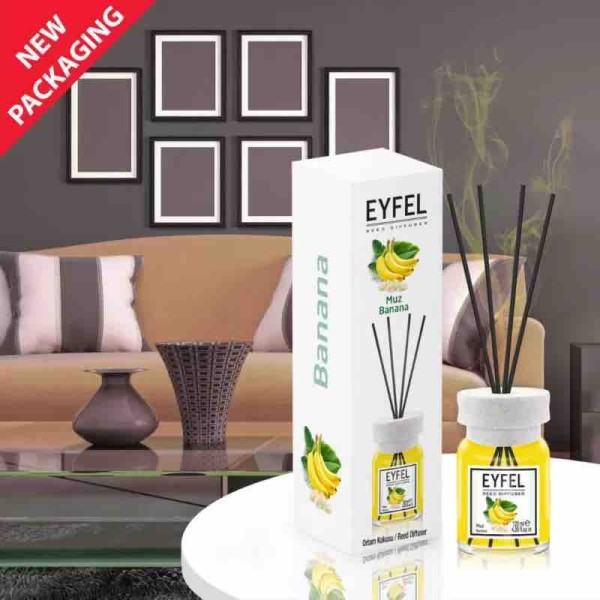 Eyfel odorizant de camera cu bete 120ml, Banana (Banana) [1]