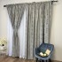 Set 2 Draperii Catifea MYKONOS cu valuri rafinate aurii, Grej - YNS33-23, 140cm latime x 260cm inaltime, cu tiv lat pt bara [2]