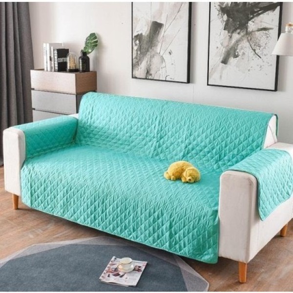 Cuvertura matlasata canapea 3 locuri, verde menta [1]