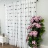 Perdea Floris din Voal Brodat, model cu flori negre, Alb, 140cm latime x 260cm inaltime, cu rejansa pt bara [5]