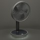 Ventilator de birou fără fir 30cm alb