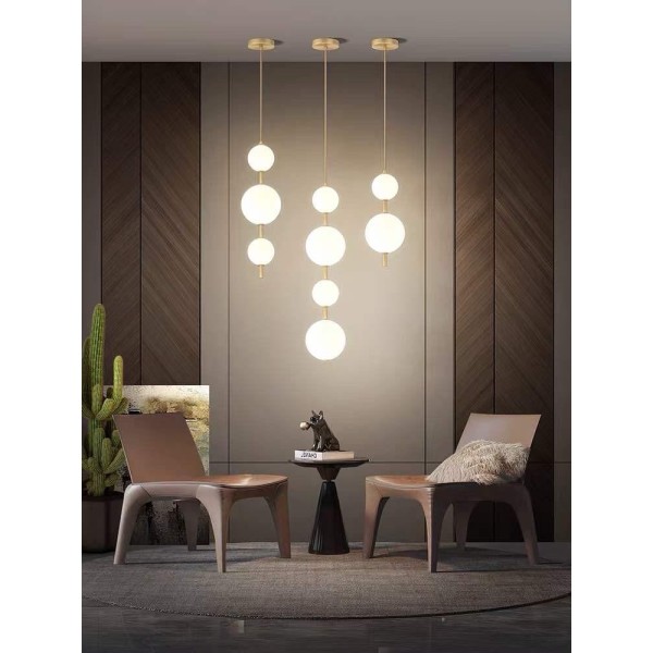 Pendul LED RFAN, Model ZM653, 3 Tipuri De Lumina, Inaltime Reglabila, 60W, Auriu  [1]