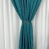 Set 2 bucati Draperie Blackout 80%, din Catifea cu Broderie, Elite V3, Turquoise, 200cm latime x 232cm inaltime, cu rejansa pentru bara [10]