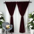 Set 2 bucati Draperie Soft Touch, Visiniu, 200cm latime x 232cm inaltime, cu rejansa pentru bara [5]