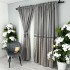 Set 2 Draperii Lines, Satinata, Texturata, Gri Silver, 140cm latime x 260cm inaltime, cu tiv lat pt bara [2]