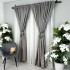 Set 2 Draperii Lines, Satinata, Texturata, Gri Silver, 140cm latime x 260cm inaltime, cu tiv lat pt bara [6]