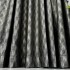 Set 2 Draperii Lines, Satinata, Texturata, Negru, 140cm latime x 260cm inaltime, cu tiv lat pt bara [4]