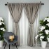 Set 2 Draperii Simplicity, Satinata, Texturata, Grej cu Gri, 140cm latime x 260cm inaltime, cu tiv lat pt bara [5]
