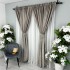 Set 2 Draperii Simplicity, Satinata, Texturata, Grej cu Gri, 140cm latime x 260cm inaltime, cu tiv lat pt bara [6]