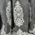 Draperie Blackout 80%, din Catifea cu Broderie, 140cm latime x 260cm înălțime, cu TIV LAT,  Elite V1, Gri [4]