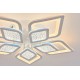 Lustra LED RFAN, Model M408-5, Cu Telecomanda, 3 Tipuri De Lumina, Intensitate Reglabila, 180W, Alb