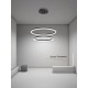 Lustra LED Tip Pendul RFAN, Model F311/2, Cu Telecomanda, 3 Tipuri De Lumina, Inaltime Reglabila, 120W, Negru