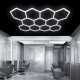 HoneyComb LED RFAN, 11 X Hexagon, Lumina Rece, 6500K, 368W