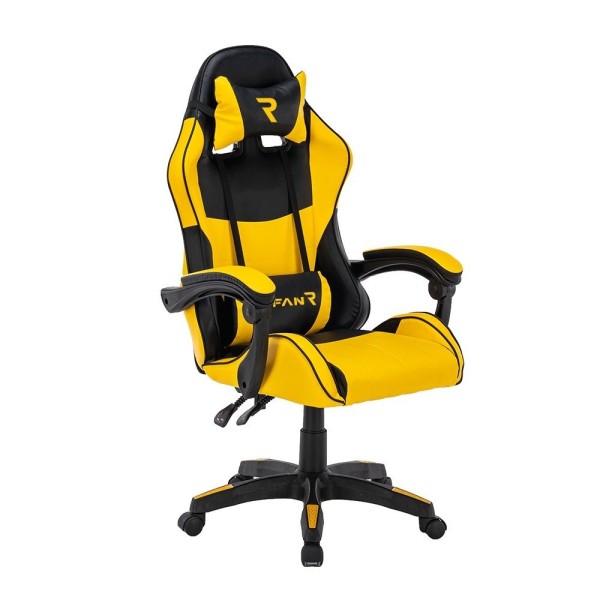Scaun de gaming, Tron Thrones, Boc-730, Galben/Negru [1]