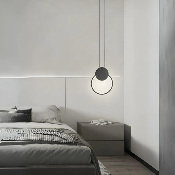 Pendul RFAN, Model D001, 3 Tipuri Lumina, Inaltime Reglabila, 18W, Negru [1]