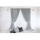 Set 2 Draperii Blackout 80%, din catifea Gri deschis - 300cm x 250cm , Rejansa pt. sina 