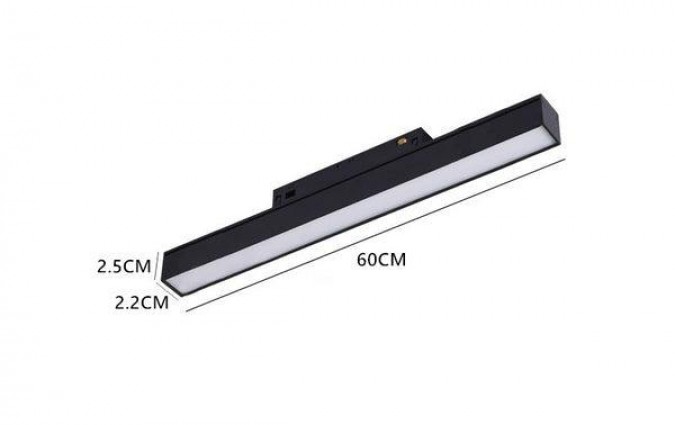 Proiector LED Sina Magnetica Incastrata, Lumina Neutra, 24W, Negru