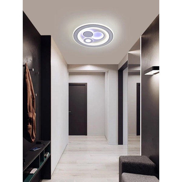 Aplica LED RFAN, Model 9211-300, 3 Tipuri De Lumina, 92W, Alb/Negru [1]
