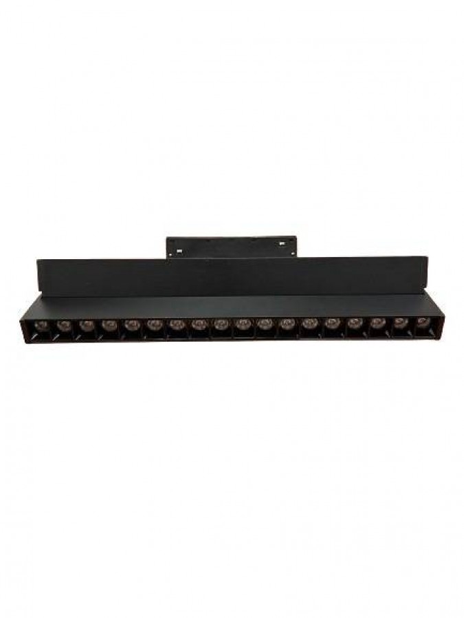 Grila LED Pliabila Sina Magnetica Incastrata, Lumina Neutra, 18W, Negru