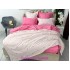 Lenjerie pat dublu, Finet, 6 piese, Roz, inimioare [10]