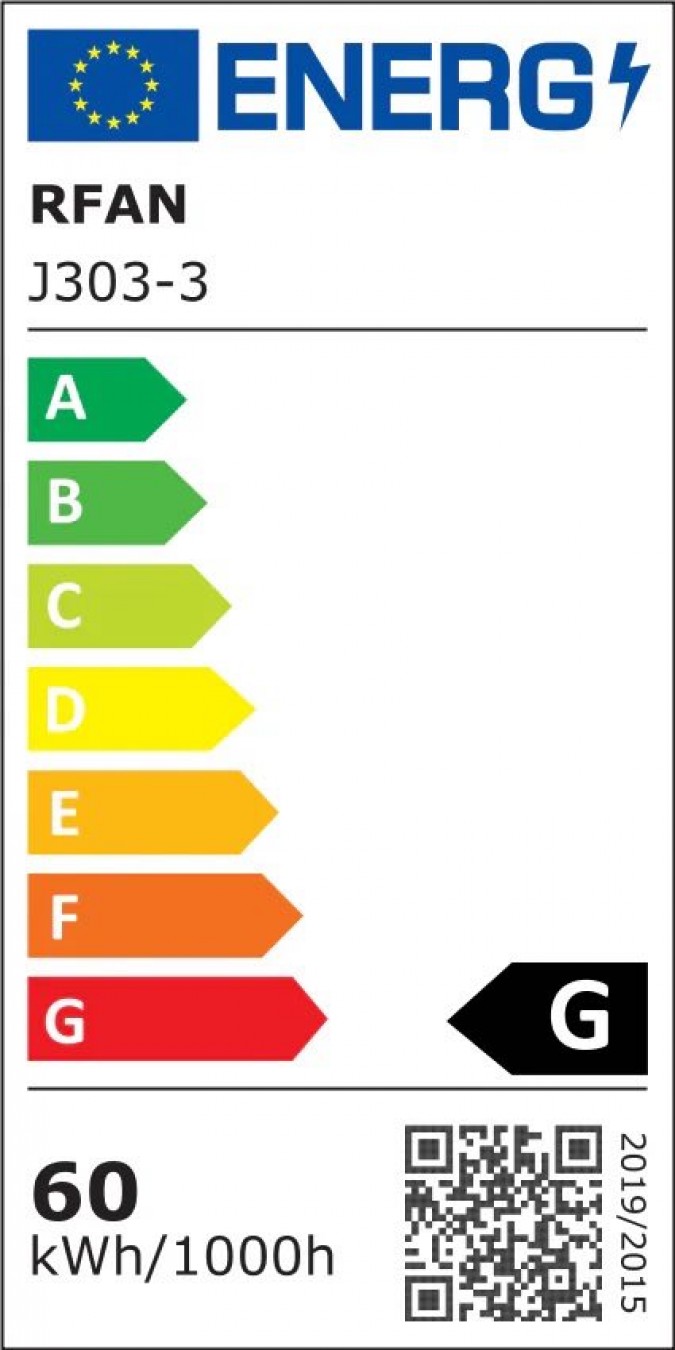 Lustra LED RFAN, Model J303-3, Cu Telecomanda, 3 Tipuri De Lumina, Intensitate Reglabila, 60W, Auriu