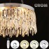 Candelabru LED RFAN, Model 9137/400, Textura Cristal, Metal, 50W, Crom [2]
