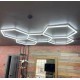 HoneyComb LED RFAN, 5 X Hexagon, Lumina Rece, 6500K, 192W