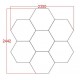 HoneyComb LED RFAN, 7 X Hexagon, Lumina Rece, 6500K, 240W