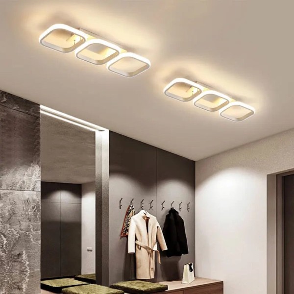 Lustra LED RFAN, Model 1310-3WH, 3 Tipuri De Lumina, 60W, Alb [1]