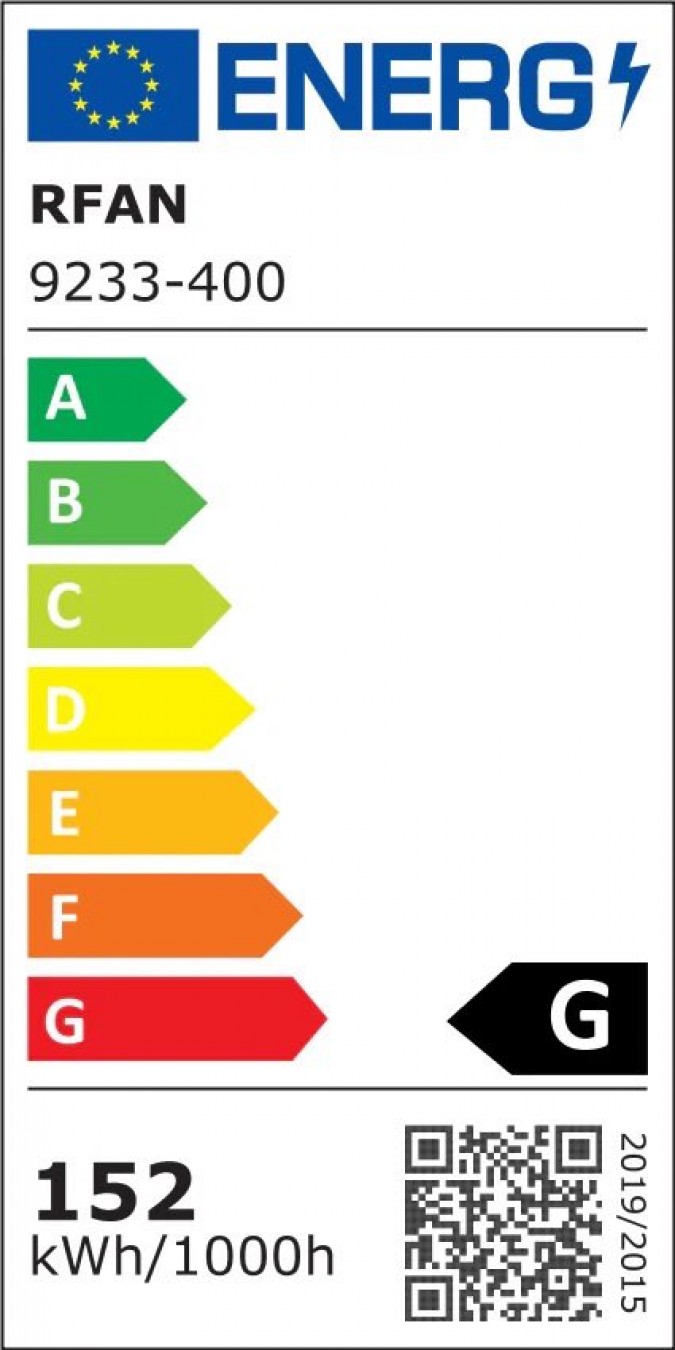 Lustra LED RFAN, Model 9233/400, Cu Telecomanda, 3 Tipuri De Lumina, Intensitate Reglabila, 152W, Alb