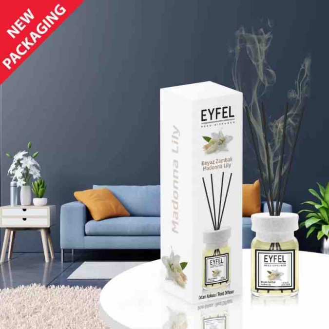 Eyfel odorizant de camera cu bete 120ml Madonna Lily (Crin)