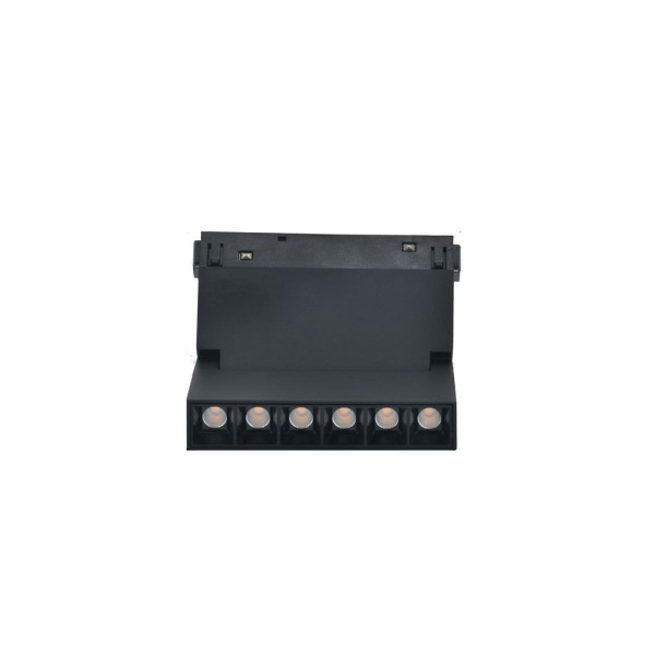 Grila LED Pliabila Sina Magnetica Incastrata, Lumina Neutra, 6W, Negru [1]