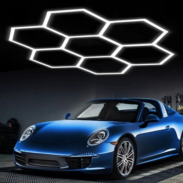 HoneyComb LED RFAN, 7 X Hexagon, Lumina Rece, 6500K, 240W [1]