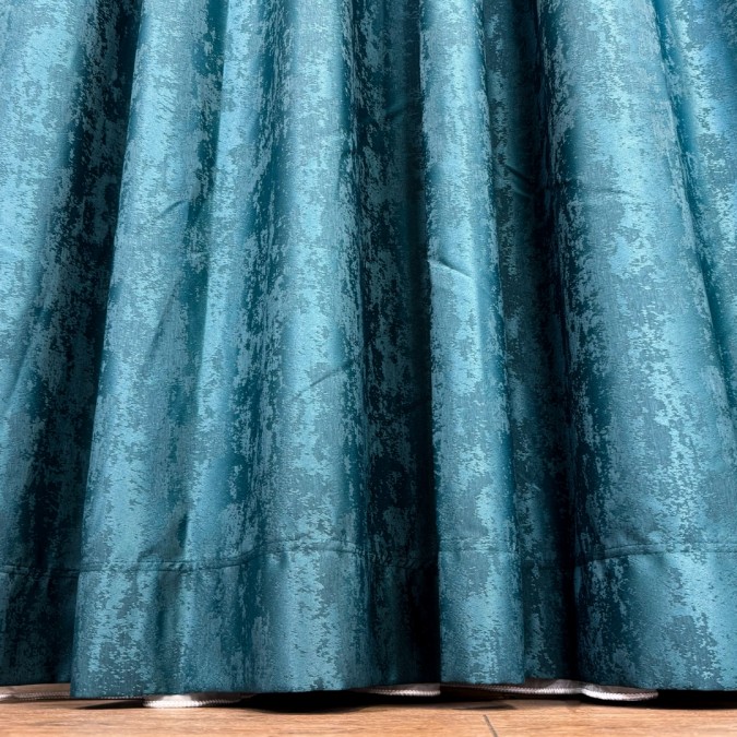 Draperie VENTI V1 din Jacquard model Nisip - LA COMANDA pe dimensiunile tale, TURQUOISE