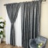 Draperie VENTI V1 din Jacquard model Nisip - 200cm x 180cm, rejansa bara, GRI ANTRACIT [2]