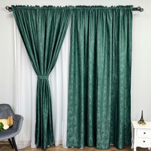 Draperie din Jacquard model Nisip, 140cm latime x 260cm înălțime, cu TIV LAT, VERDE Draperie din Jacquard model Nisip, 140cm latime x 260cm înălțime, cu TIV LAT, VERDE