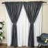 Set 2 Draperii VENTI V2 din Jacquard model Nisip - 200m x 250cm, rejansa pt. sina ,  GRI ANTRACIT [6]