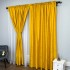 Set 2 Draperii VENTI V1 din Jacquard model Nisip - 200cm x 240cm, Tiv lat ,GALBEN [2]